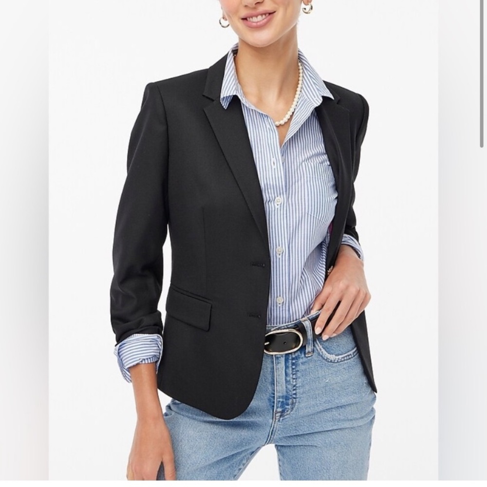 J. Crew | Women’s Black Wool Blazer - 4